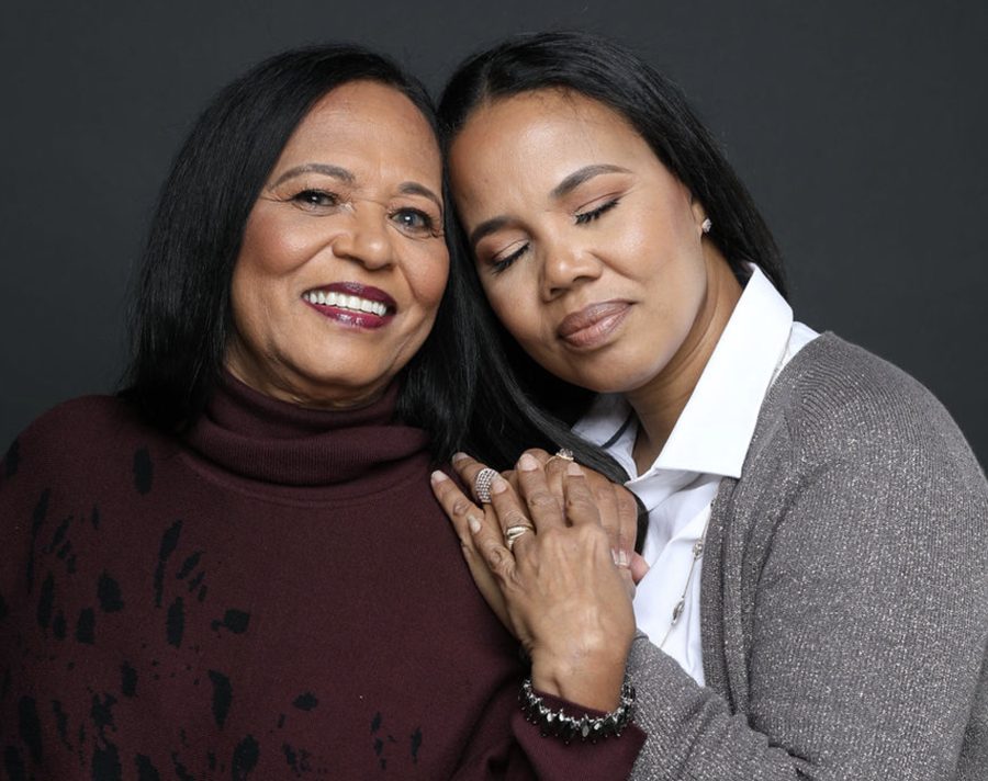 Tamara and her mom, Becky, smiling cheek to cheek
